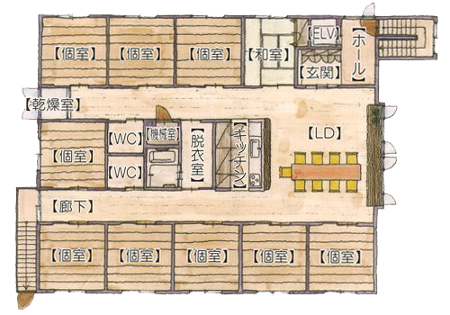 2階グループホーム平面図